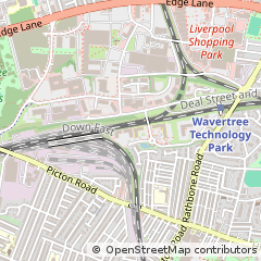 Map of Liverpool, Merseyside