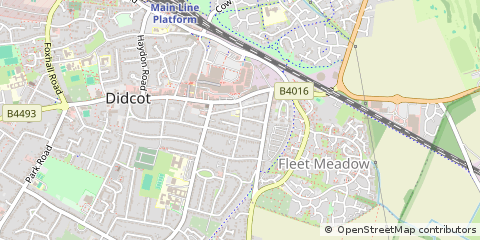 Map of Didcot, Oxfordshire