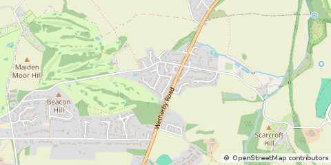 Map of Leeds, West Yorkshire