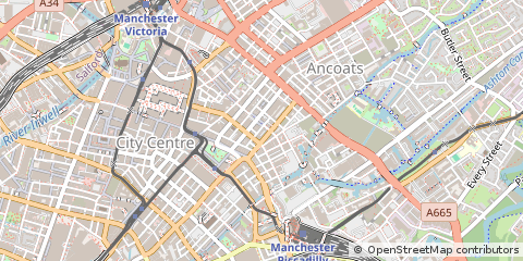 Map of Manchester