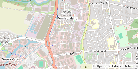 Map of Reading, Berkshire