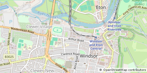 Map of Windsor, Berkshire