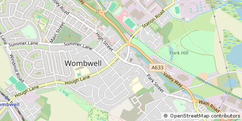 Map of Barnsley, South Yorkshire