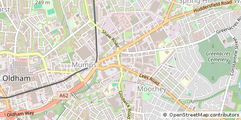 Map of Oldham