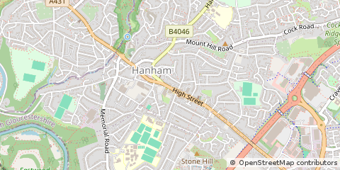 Map of Bristol, South Gloucestershire