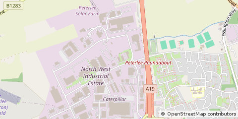 Map of Peterlee, County Durham