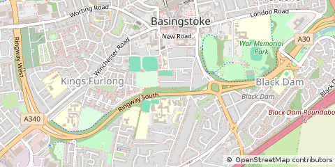 Map of Basingstoke, Hampshire
