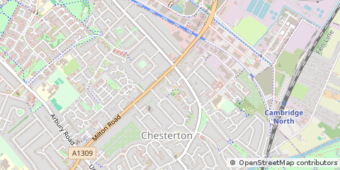 Map of Cambridge, Cambridgeshire