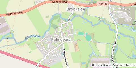 Map of Northampton, Northants
