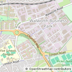 Map of Andover, Hampshire