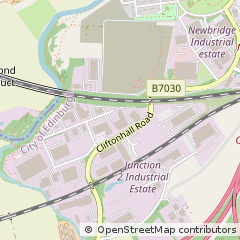 Map of Newbridge, Midlothian