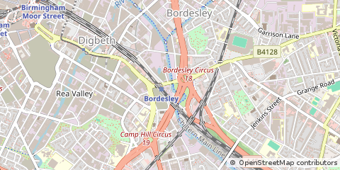 Map of Birmingham, West Midlands