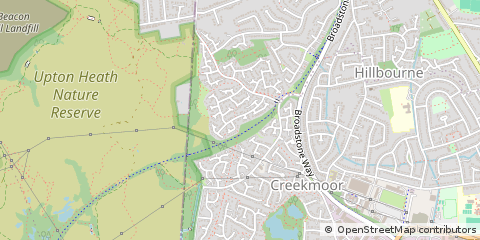 Map of Broadstone, Dorset