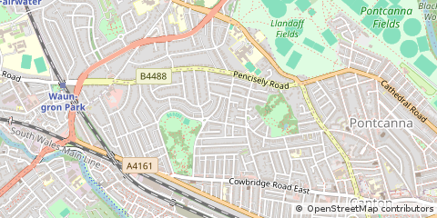 Map of Cardiff