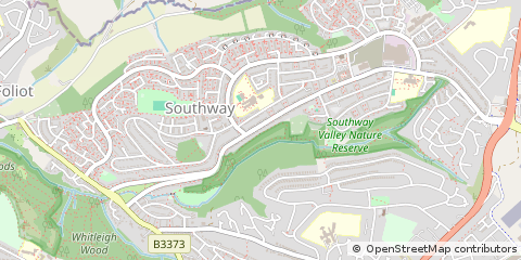 Map of Plymouth, Devon