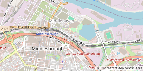 Map of Middlesbrough