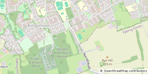 Map of Harlow, Essex