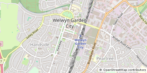 Map of Welwyn Garden City