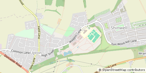 Map of Pontefract, West Yorkshire