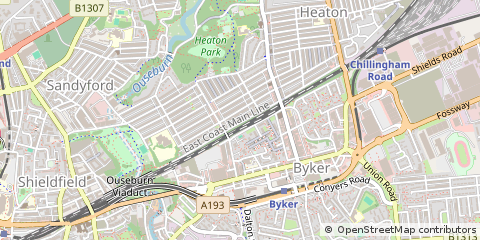 Map of Newcastle Upon Tyne