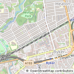 Map of Newcastle Upon Tyne