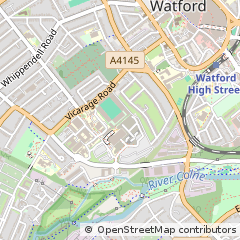 Map of Watford, Hertfordshire