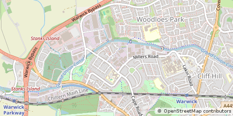 Map of Warwick