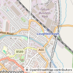 Map of Loughborough, Leicestershire