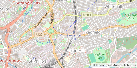 Map of Bristol, Somerset