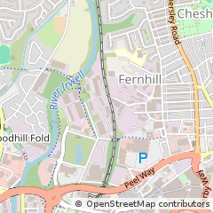 Map of Bury, Greater Manchester