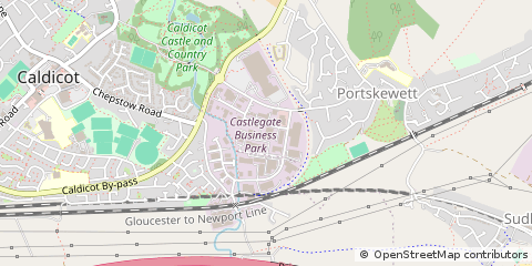 Map of Portskewett, Monmouthshire