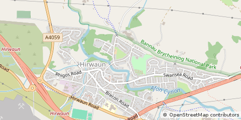 Map of Aberdare