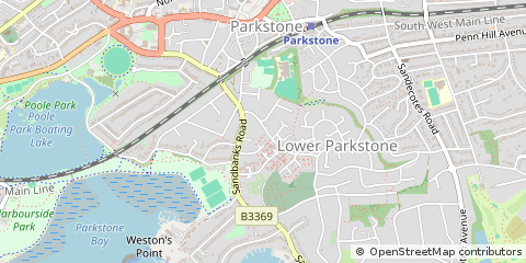 Map of Poole, Dorset