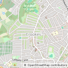 Map of Sheffield, South Yorkshire