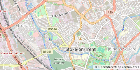 Map of Stoke-on-Trent