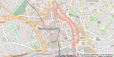 Map of Nottinghamshire