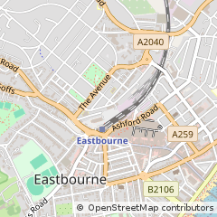 Map of Eastbourne, East Sussex