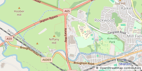 Map of Skipton, North Yorkshire