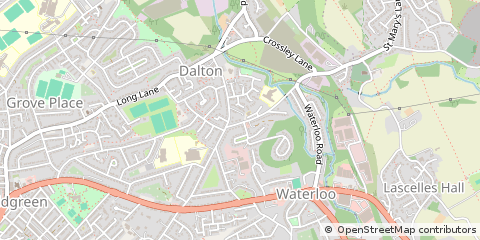 Map of Huddersfield West Yorkshire