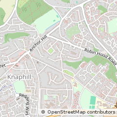 Map of Knaphill, Surrey
