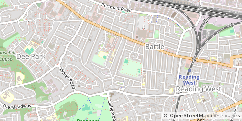 Map of Reading, Berkshire