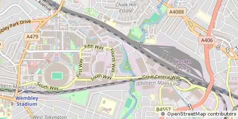 Map of Wembley, Middlesex