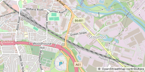 Map of Leeds, West Yorkshire
