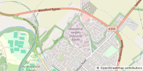 Map of Blandford Forum