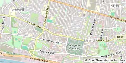 Map of Newcastle Upon Tyne