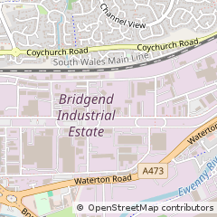 Map of Bridgend