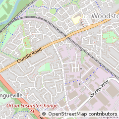 Map of Peterborough, Cambridgeshire