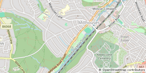 Map of Sheffield