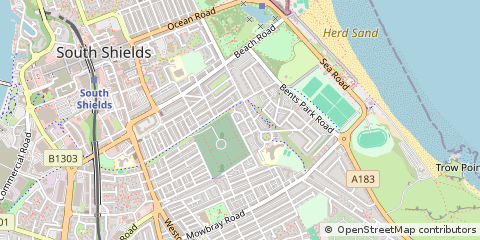 Map of South Shields