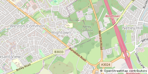 Map of Southampton, Hampshire